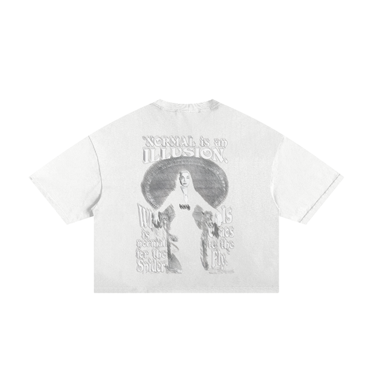 The "Plaine" Collection Classic Frayed Boxy Tee