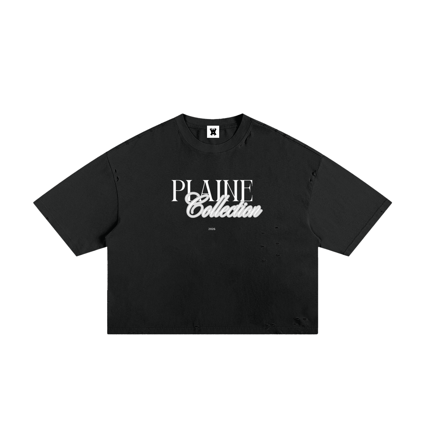 The "Plaine" Collection Classic Frayed Boxy Tee